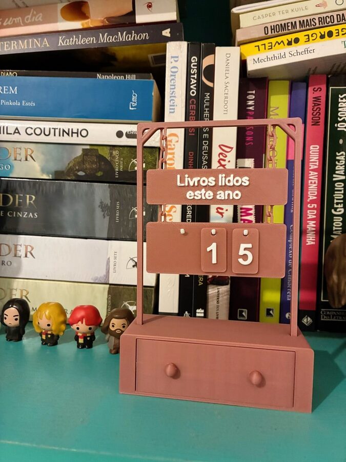 Contador Literário 3D