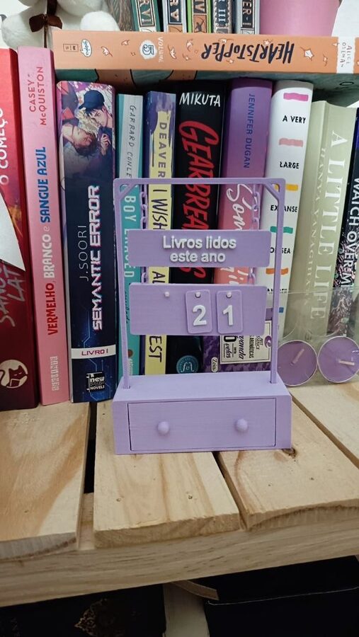 Contador Literário 3D